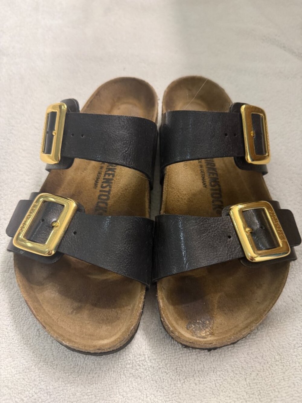 Birkenstock Arizone Big Buckle black size 9 - Picture 2 of 5